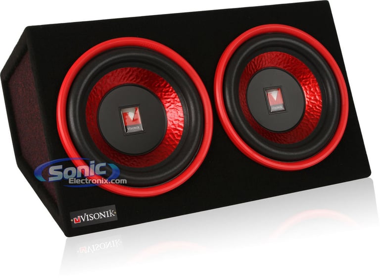Open Box Visonik Amplifier + Amp Kit + 2 10" Subwoofers + Box Super Thump Package! Image 23