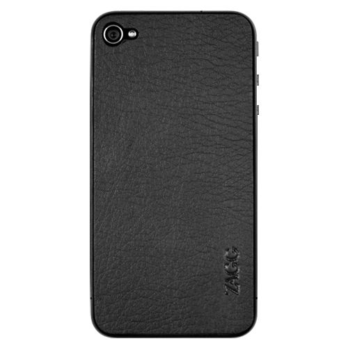 ZAGG LEATHERskin Black Case for iPhone 4 Image 1
