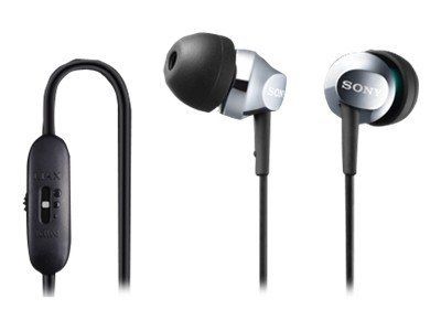 Sony MDREX58V/SLV (MDR-EX58V/SLV) EX Series Earbuds with Volume Control - Silver Image 1