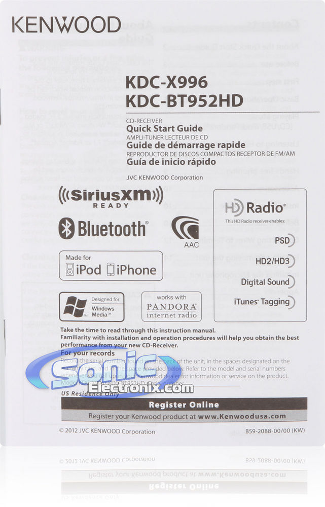 Kenwood KDC-BT952HD Image 10