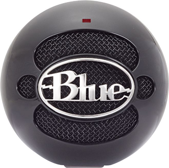 Blue Snowball Gloss Black USB Microphone Image 1