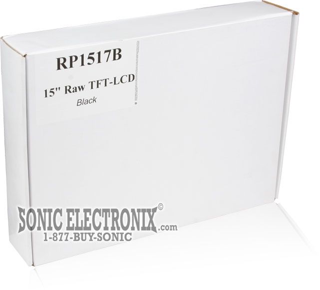 RP1517B (BLACK TRIM) -- Concept 15" Raw TFT-LCD Screen Monitor for Custom Installs Image 5