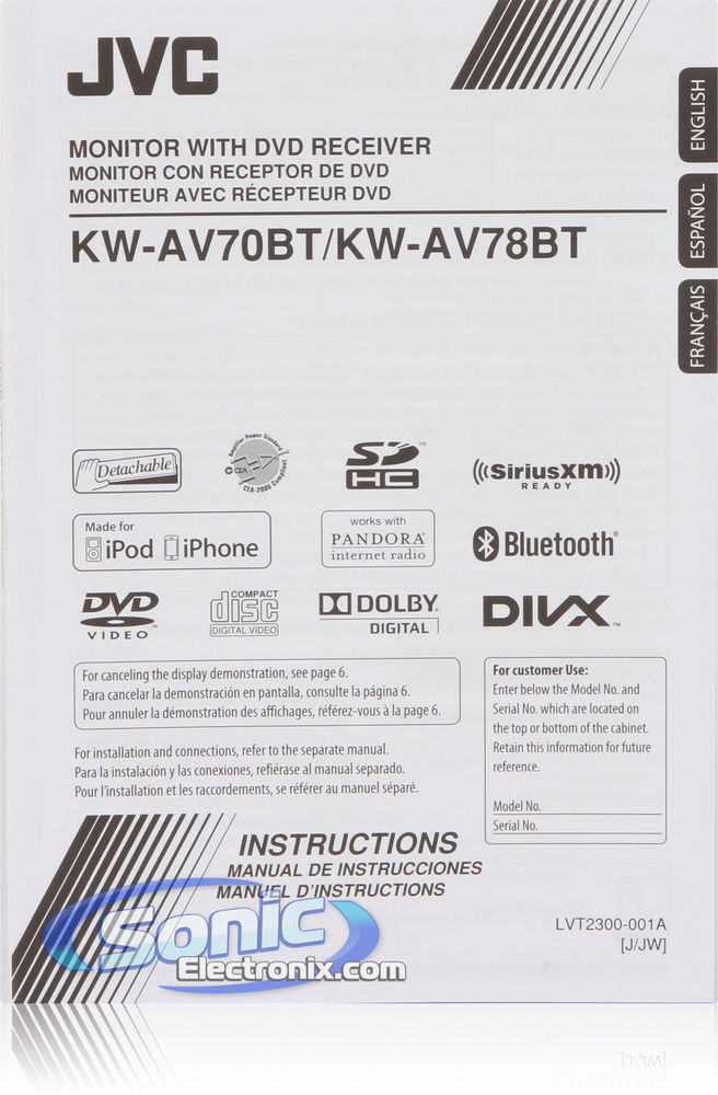 JVC KW-AV70BT Open Box Image 11