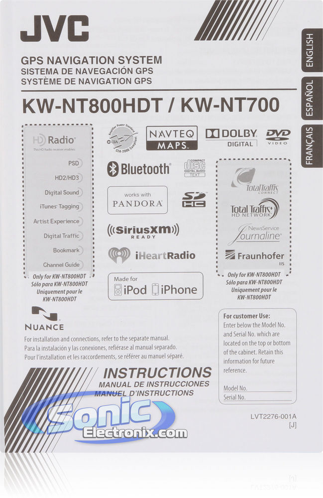 JVC KW-NT800HDT Image 11