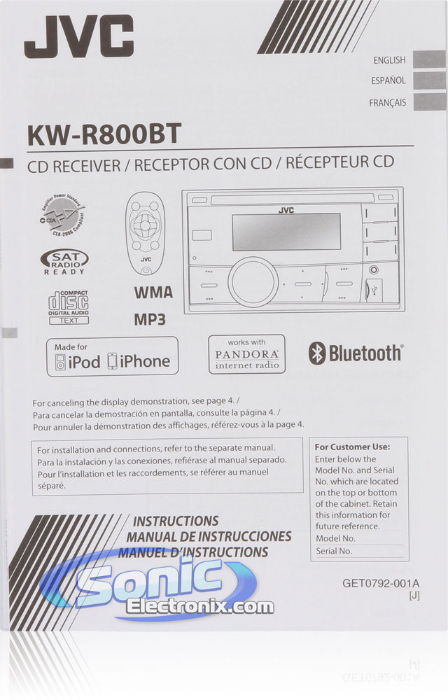 JVC KW-R800BT - Factory Refurbished Image 6
