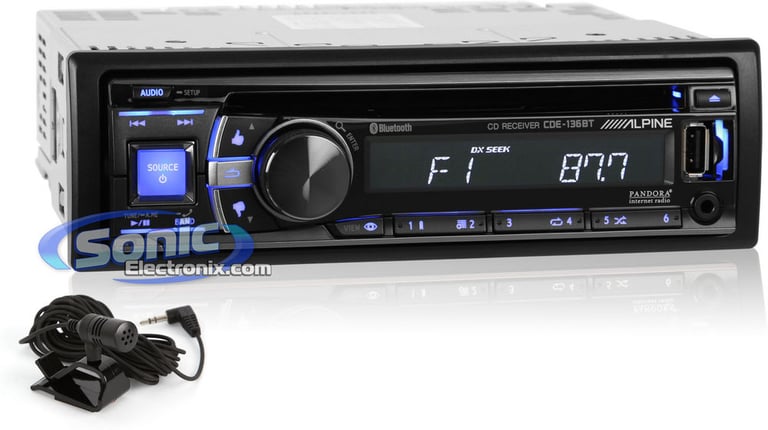 Alpine CDE-136BT Image 1