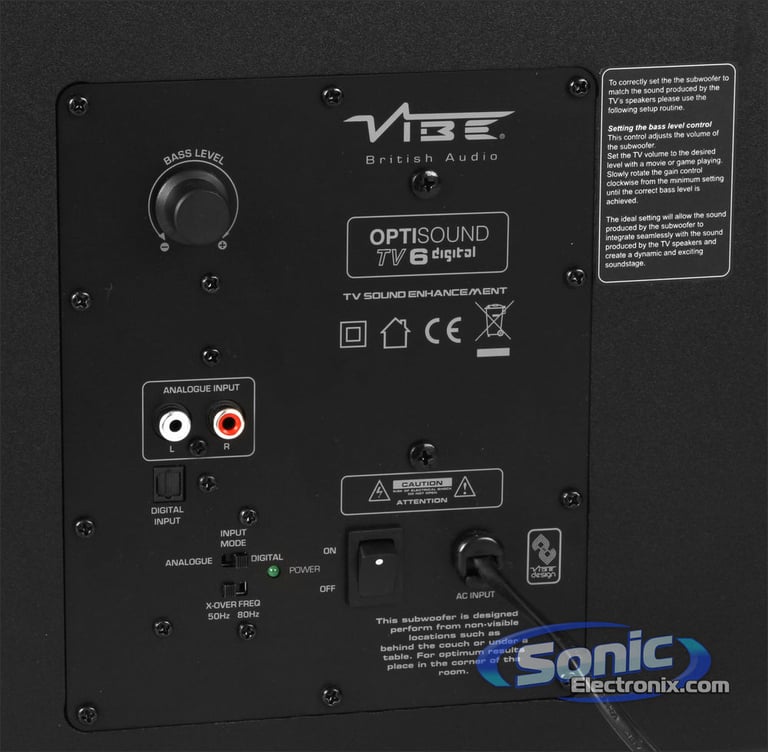 VIBE Audio Optisound TV 6 Digital (OPTISOUNDTV6D V1) Image 4