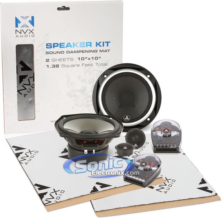JL Audio C2-525 w/ NVX Sound Dampening Image 1
