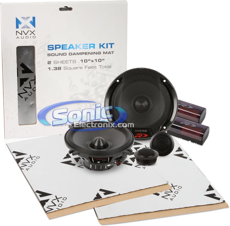 Alpine SPR-50C with NVX Sound Dampener Image 1