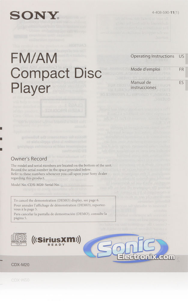Sony CXSM2016 Image 7