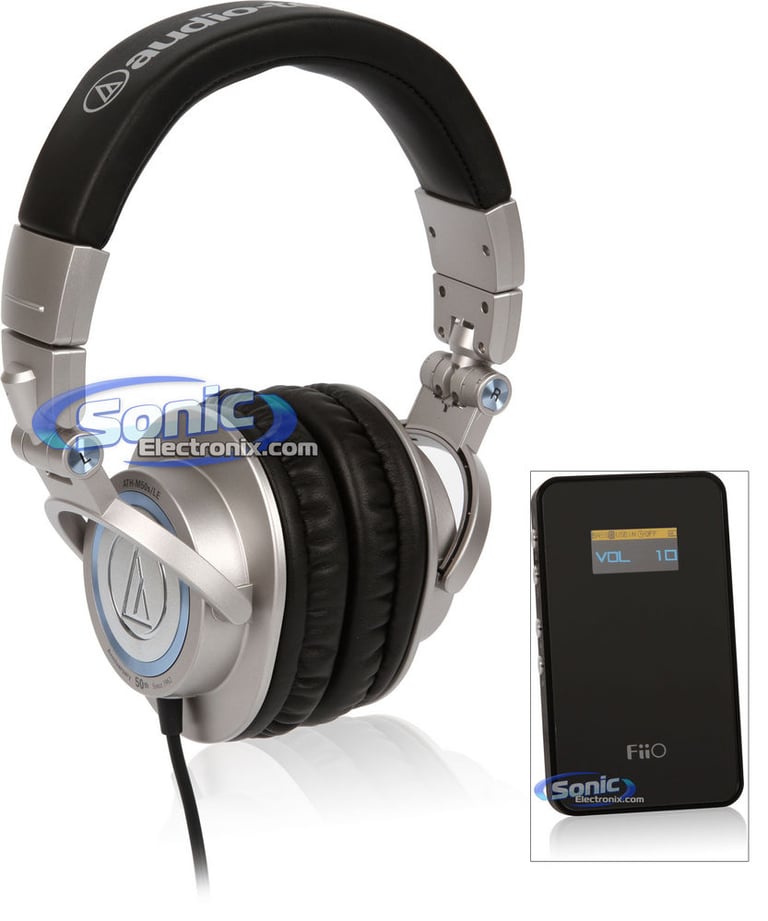 Audio Technica Limited Edition Over-Ear Headphones + Headphone Amplifier & DAC Bundle Image 1