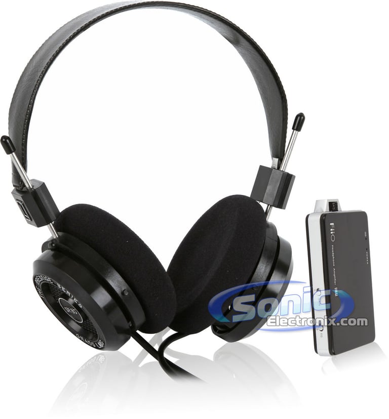 Grado On-Ear Headphones + Headphone Amplifier Bundle Image 1