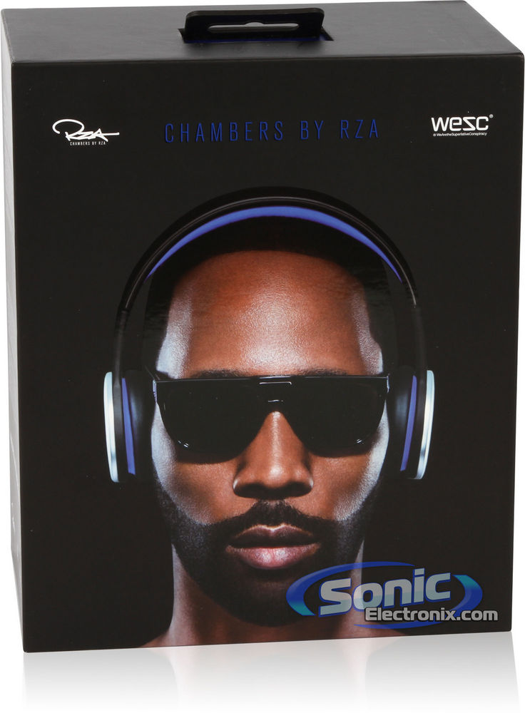 WeSC RZA Street Chambers Black/Blue Headphones with In-Line Control Image 11
