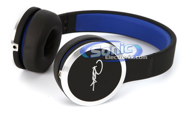 WeSC RZA Street Chambers Black/Blue Headphones with In-Line Control Image 4