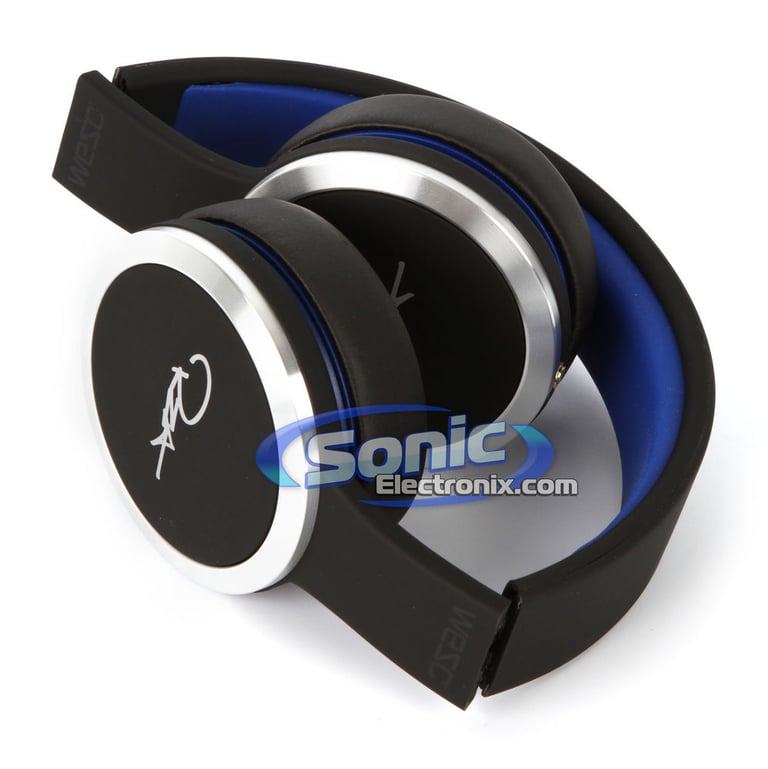 WeSC RZA Street Chambers Black/Blue Headphones with In-Line Control Image 5
