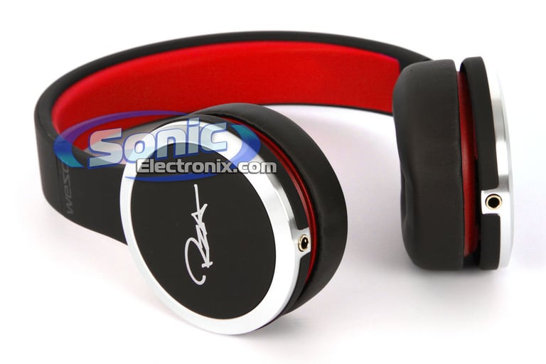 WeSC RZA Street Chambers Black/Red Headphones with In-Line Control Image 2
