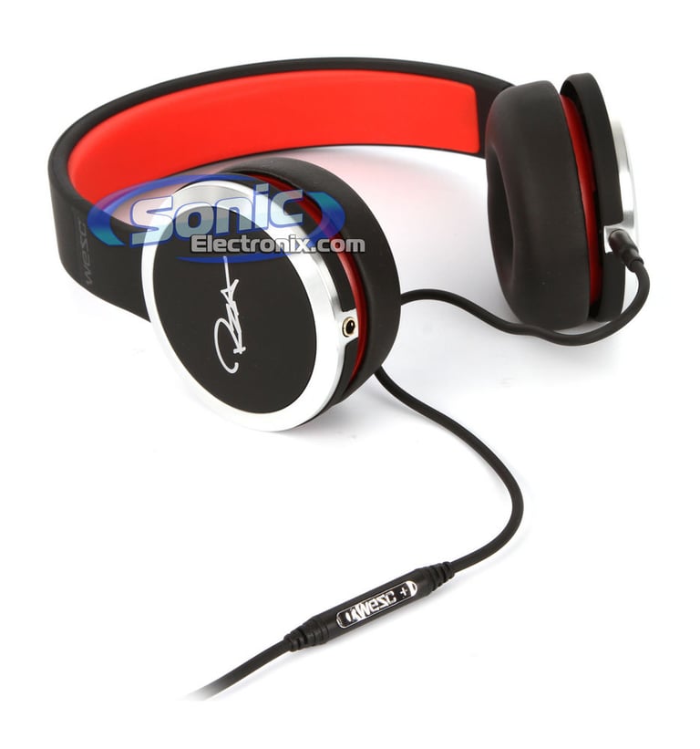 WeSC RZA Street Chambers Black/Red Headphones with In-Line Control Image 11