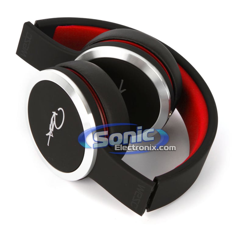 WeSC RZA Street Chambers Black/Red Headphones with In-Line Control Image 4