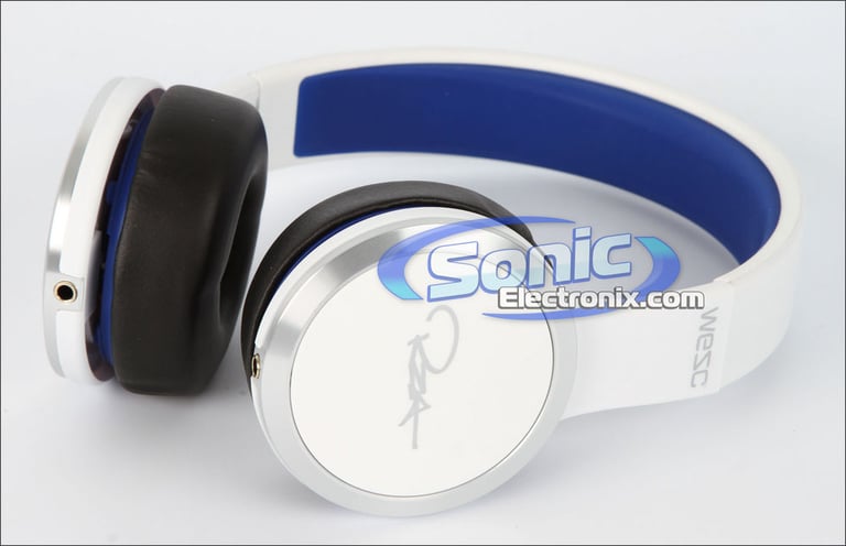 WeSC RZA Street Chambers White/Blue Headphones with  In-Line Control Image 4