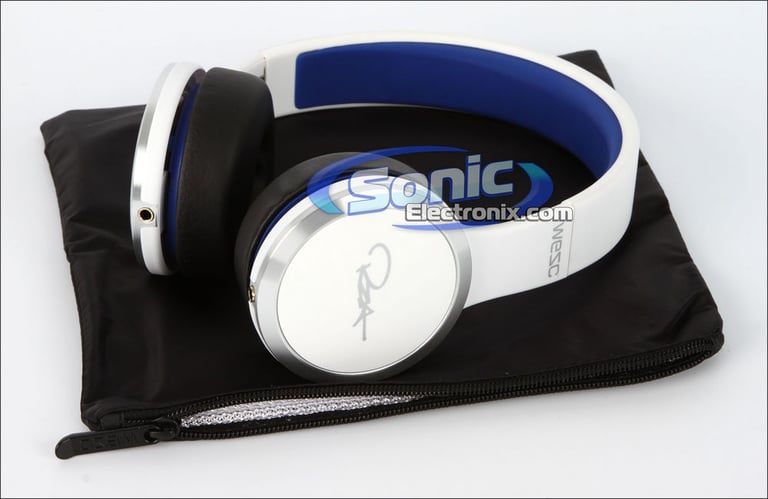 WeSC RZA Street Chambers White/Blue Headphones with  In-Line Control Image 10