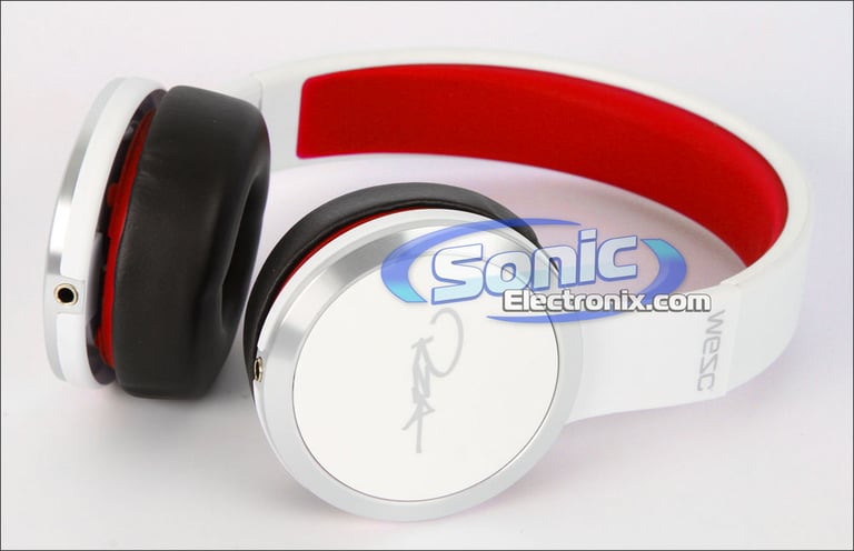 WeSC RZA Street Chambers White/Red Headphones with In-Line Control Image 4