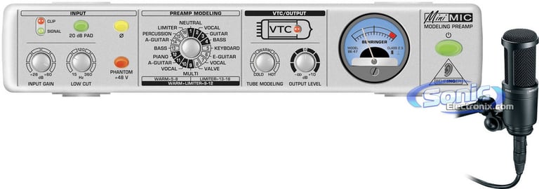 Audio Technica AT2020 & Behringer MINIMIC MIC800 Image 1