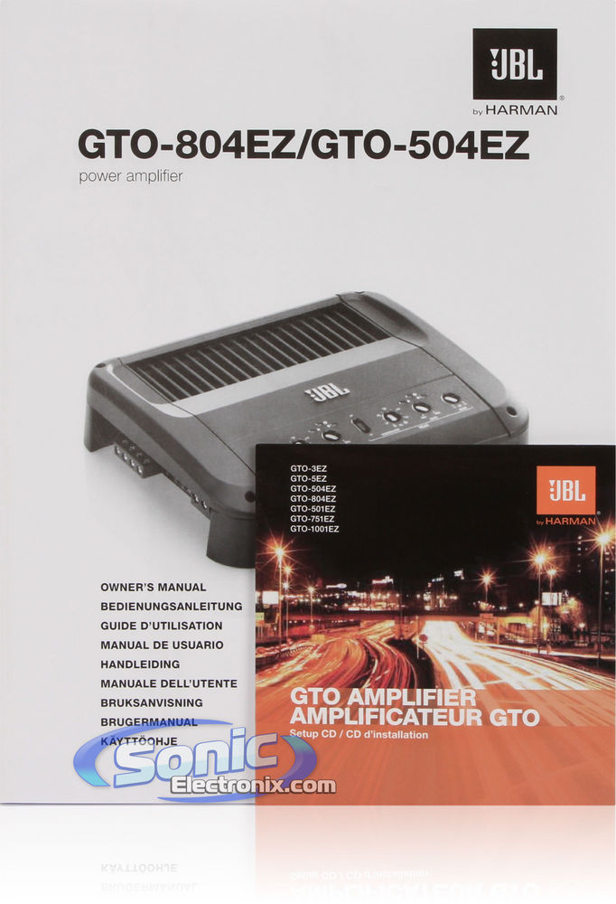 JBL GTO-804EZ Class A/B Amplier & 8 Gauge Amp Installation Kit Image 7
