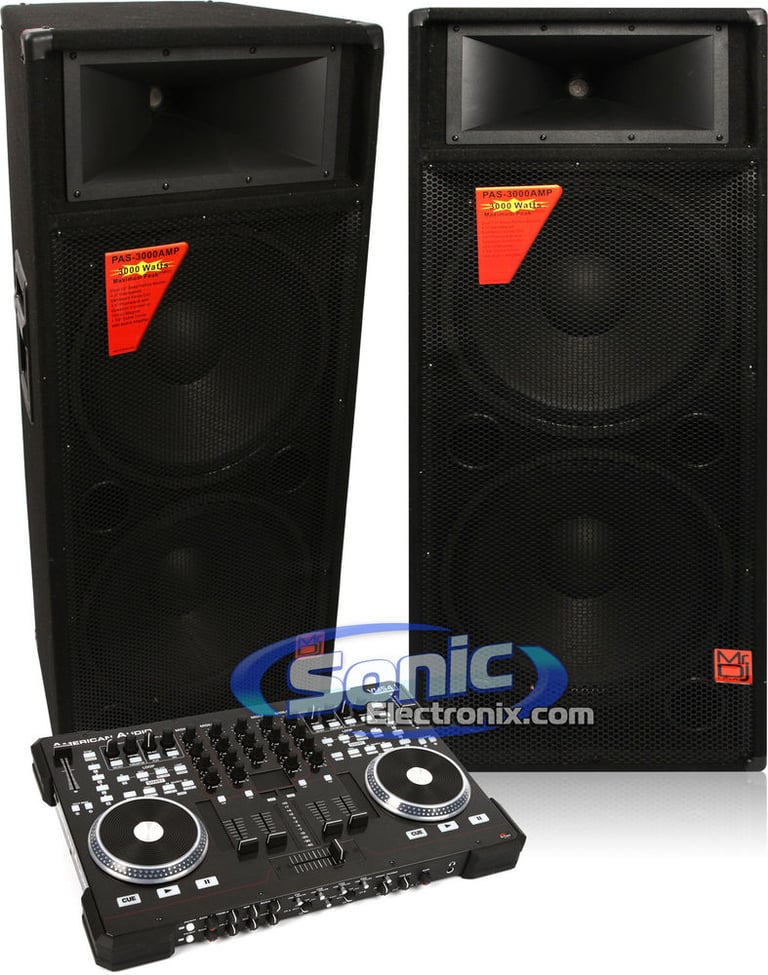American Audio VMS4.1 & Mr DJ PAS-3000AMP Package Image 1