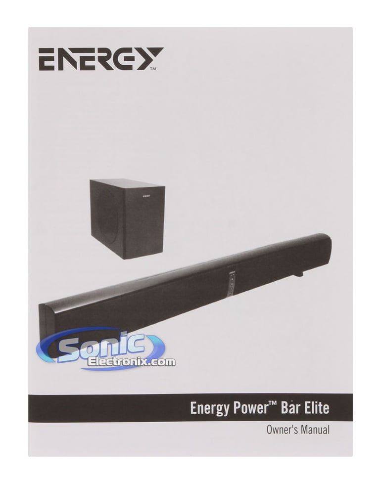 Energy Power Bar Elite (Bar Elite) Multimedia Soundbar & Subwoofer Image 13