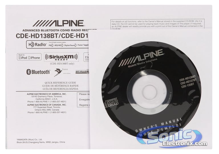 Alpine CDE-HD137BT Open Box Image 8