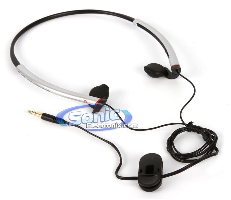 Sony MDR-AS35W (MDRAS35W) Active Sports Headphones In-Ear - Black/Silver Image 2