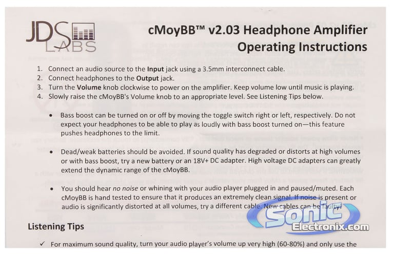 JDS cMoy Portable Headphone Amplifier Altoid Tin Earbuds Amp (cMoyBB V2.03) Image 5