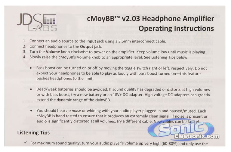 JDS Labs, Inc cMoyBB v2.03 Image 5