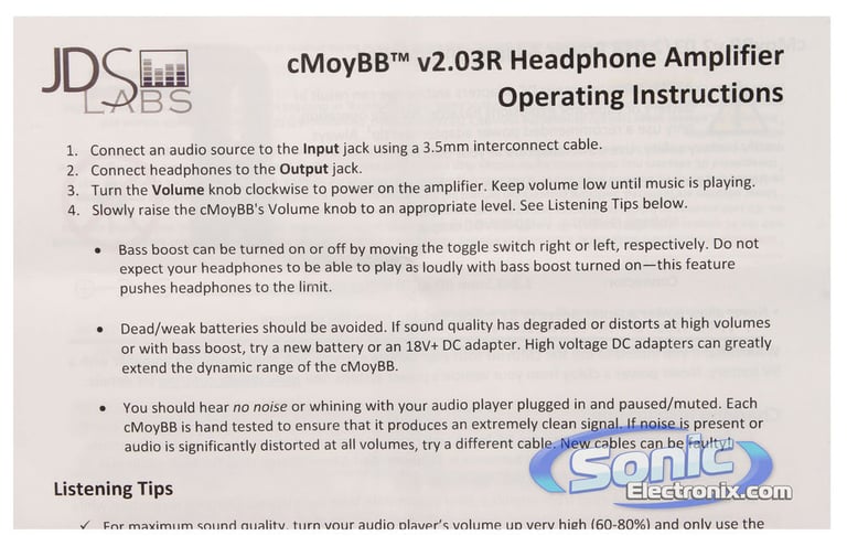 JDS Labs cMoy Rechargable Portable Headphone Amplifer (Altoid Mint Tin) Image 7