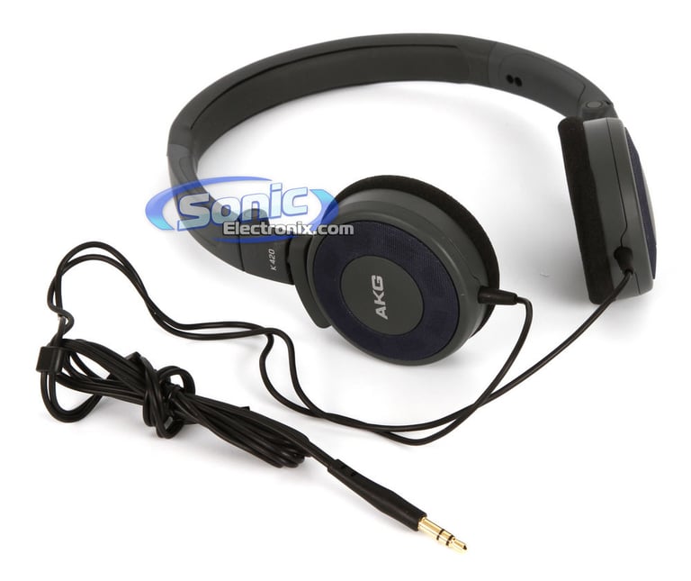 AKG K420BLU (Denim) Compact Mini Headphones Image 2