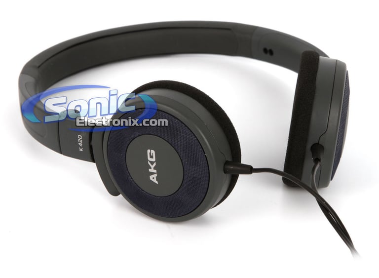 AKG K420BLU (Denim) Compact Mini Headphones Image 3