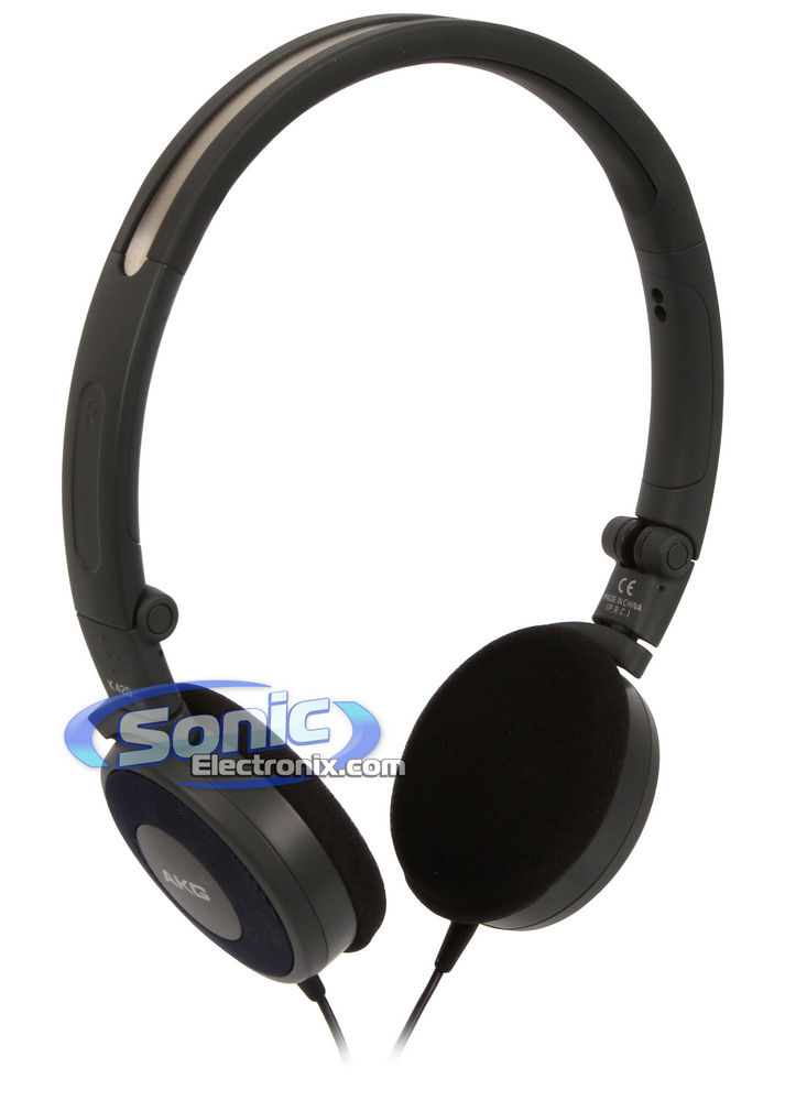 AKG K420BLU (Denim) Compact Mini Headphones Image 1