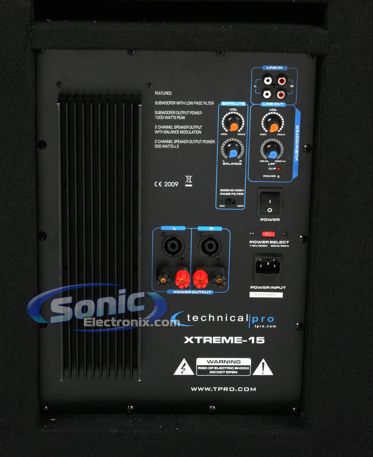 Technical Pro XTREME-1501 Open Box (Complete) Image 10