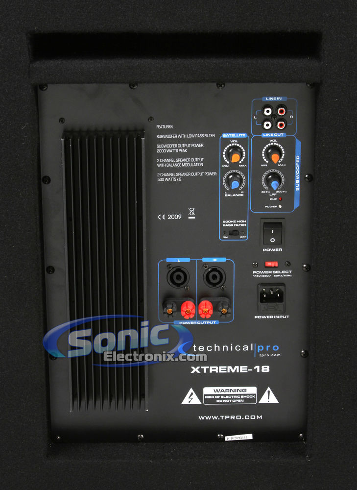 Technical Pro XTREME-1801 Open Box (Complete) Image 11