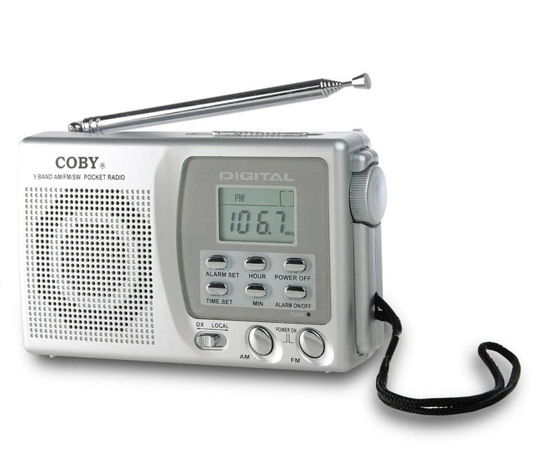 Coby CXCB91 (CX-CB91) Portable World Band/AM/FM Shortwave Digital Radio Image 1