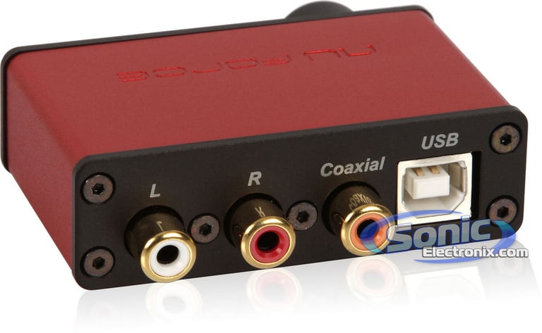 NuForce Icon uDAC-2 (uDAC2) Desktop DAC Headphone Amplifier - Red Image 2