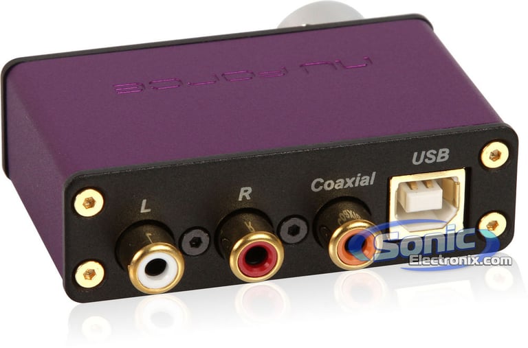 NuForce uDAC-2 Violet Desktop USB Headphone Amplifier DAC Image 2