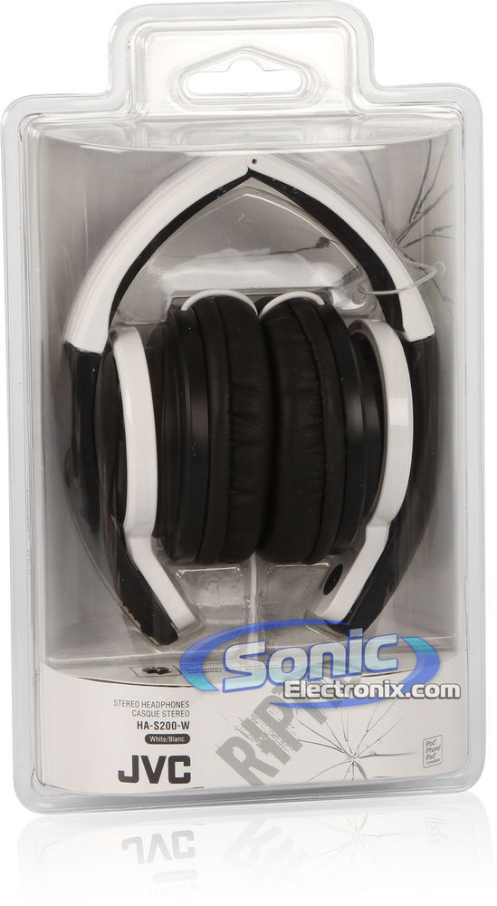 JVC HAS200W (HA-S200) America Riptidz On-Ear Headphones (White) Image 5