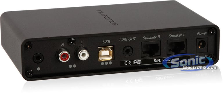 NuForce Icon-2 Black (ICON2-BLACK) Desktop Headphone Amplifier and DAC Image 2