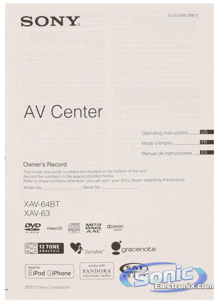 Sony XAV-64BT Image 5