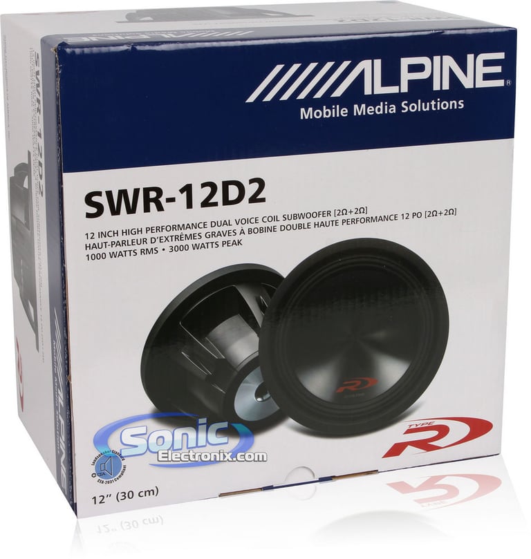 Alpine SWR-12D2 Open Box Incomplete (Used Functional) Image 4