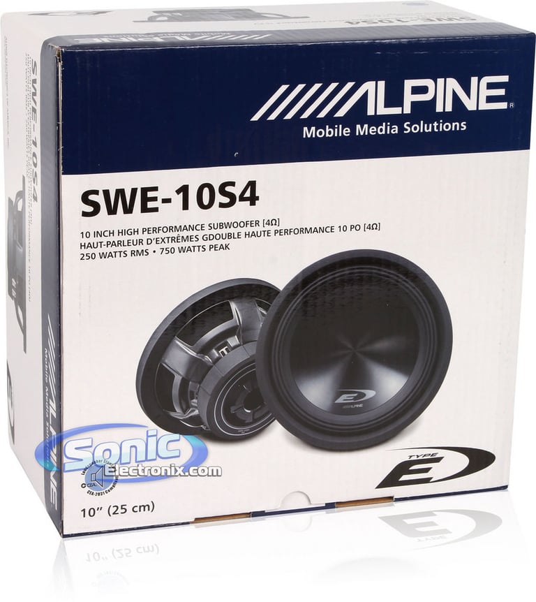 Alpine SWE-10S4 Open Box Image 4