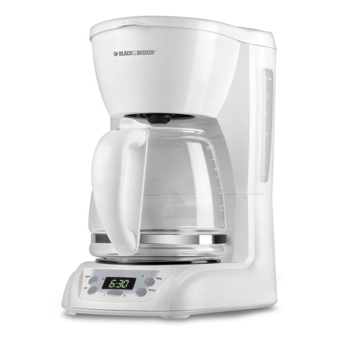 Black & Decker (DLX1050W) White 12-Cup Coffeemaker Image 1