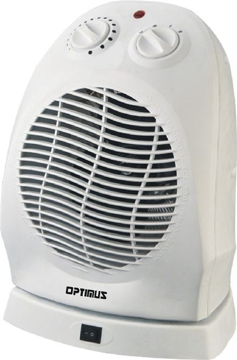 Optimus H1382 Portable Oscillating Fan Heater Image 1