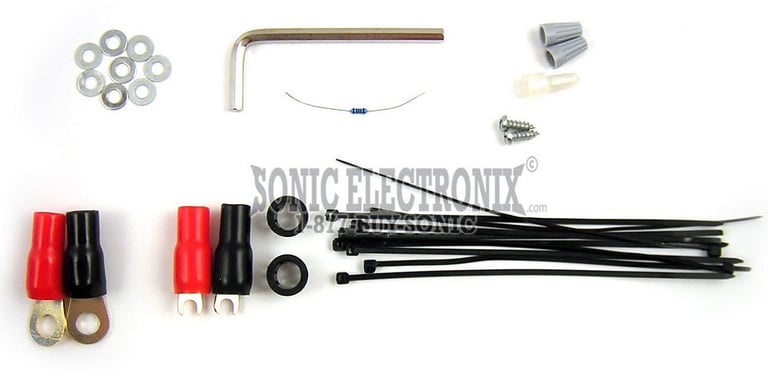 Absolute KITCAP3000 1.2 Farad Capacitor + 4 Gauge Amp Kit + Distribution Block Image 6
